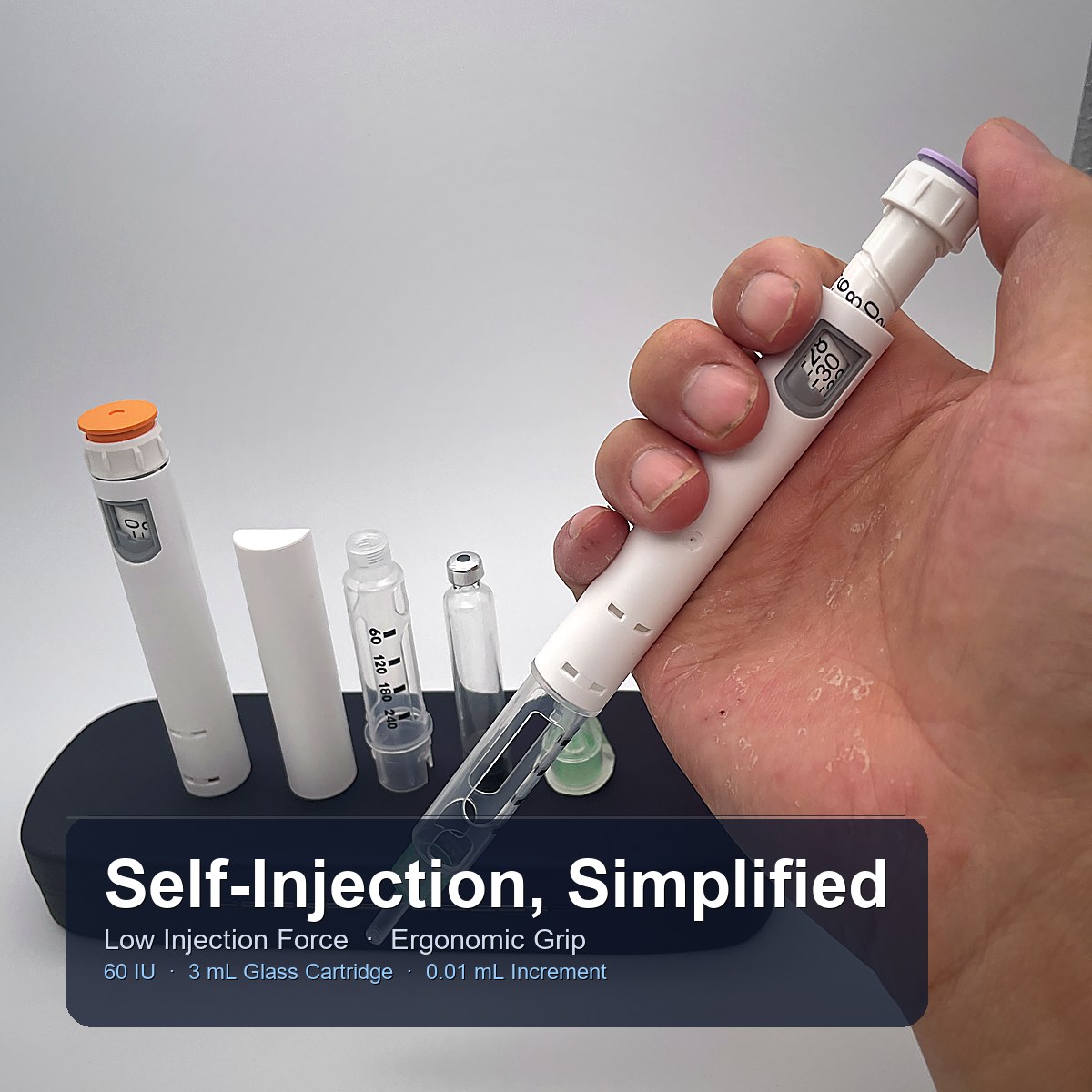 CS-D3060 Disposable Pen Injector (60IU / 3mL) – Precision Single-Use Injector by zzlonsen