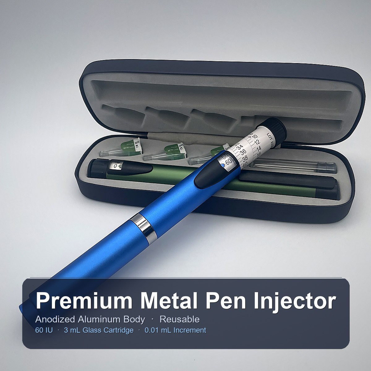 CS-RM3060 Reusable Metal Pen Injector 60IU | zzlonsen